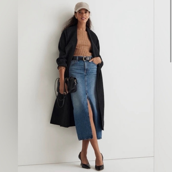 Madewell Dresses & Skirts - Madewell Denim Mid-Rise Maxi Skirt in Pratt Wash 30 10